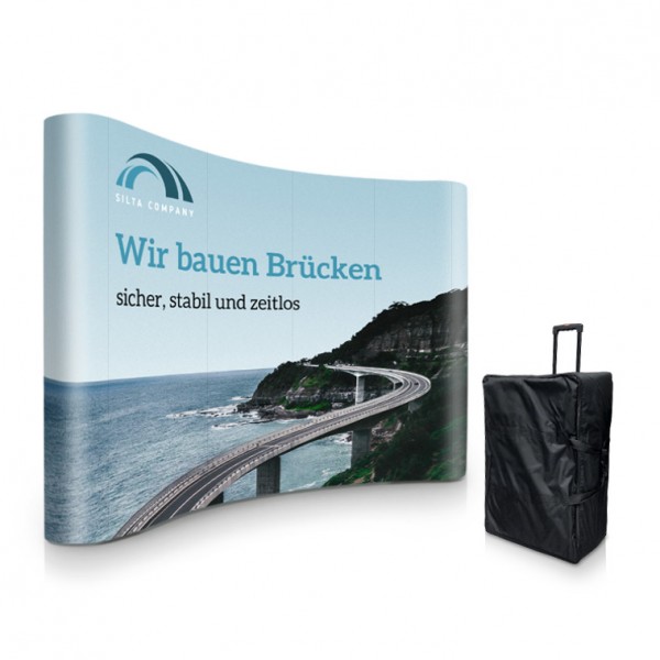 Popup Wand gebogen